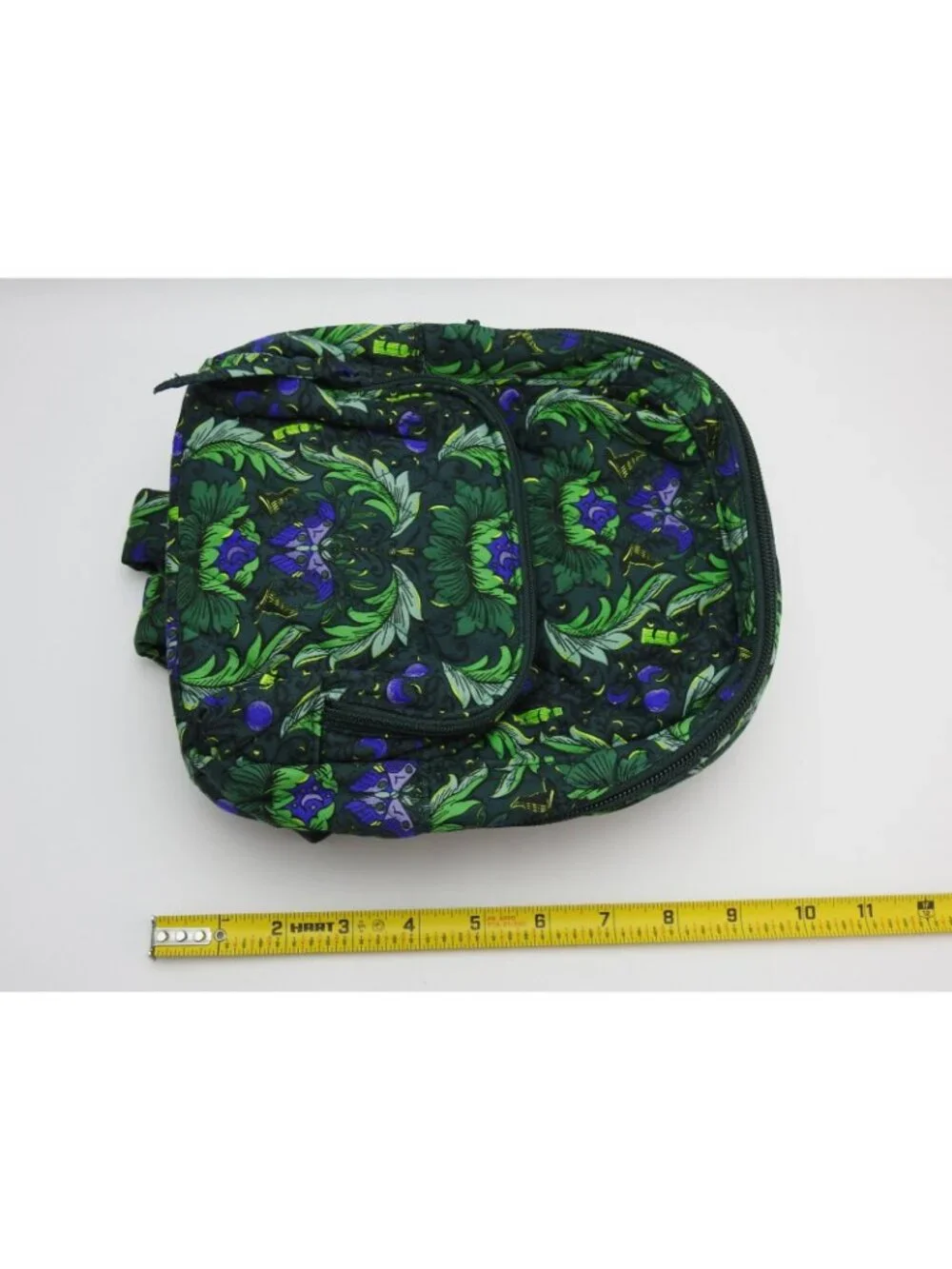 New Vera Bradley Wicked Mini Banbury Backpack NWT Green Purple Quilted
